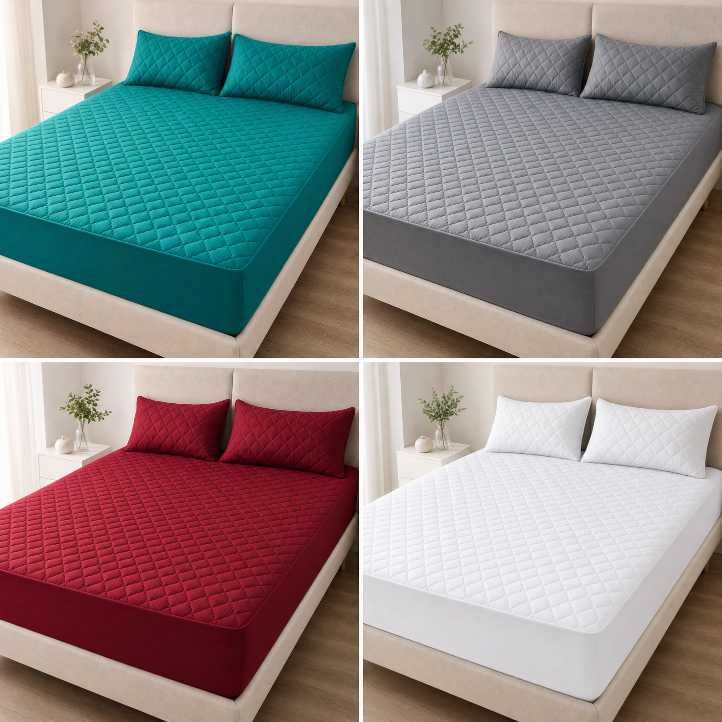 MaxConfort™ – Protector de colchón Impermeable + 2 Fundas de Almohadas Gratis
