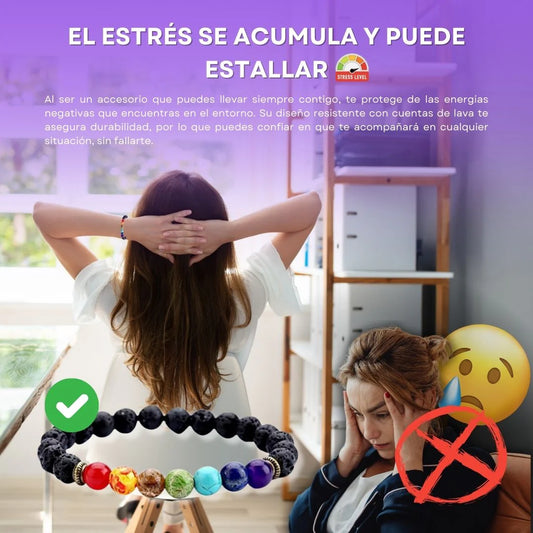 CAMINO DEL ALMA ™|PULSERA 7 CHAKRAS LIMPIA MALA ENERGIA