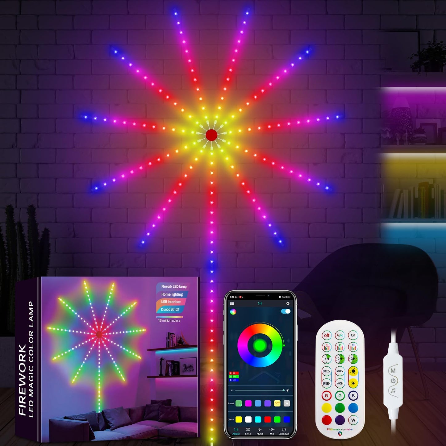Tira LED Fuegos Artificiales