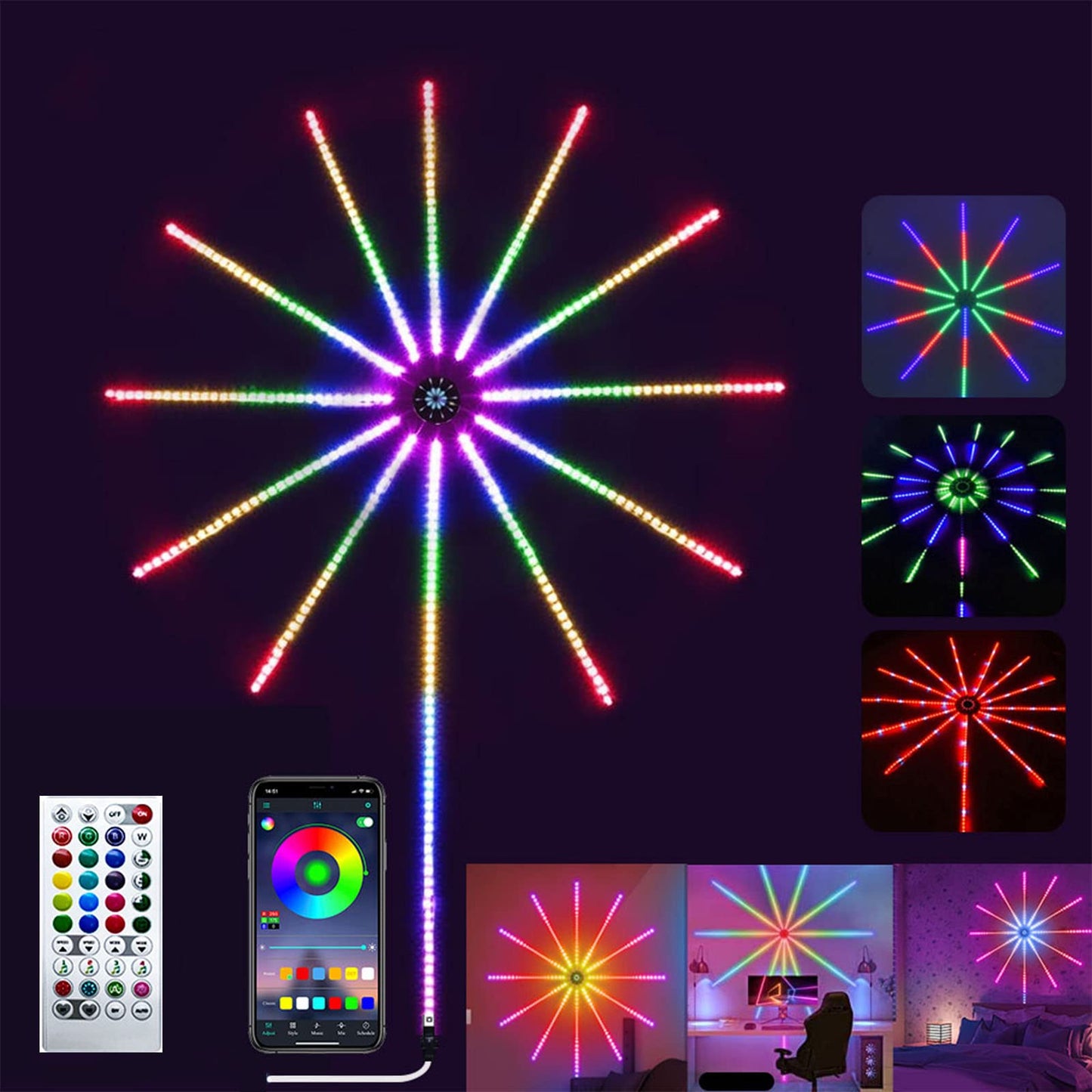Tira LED Fuegos Artificiales
