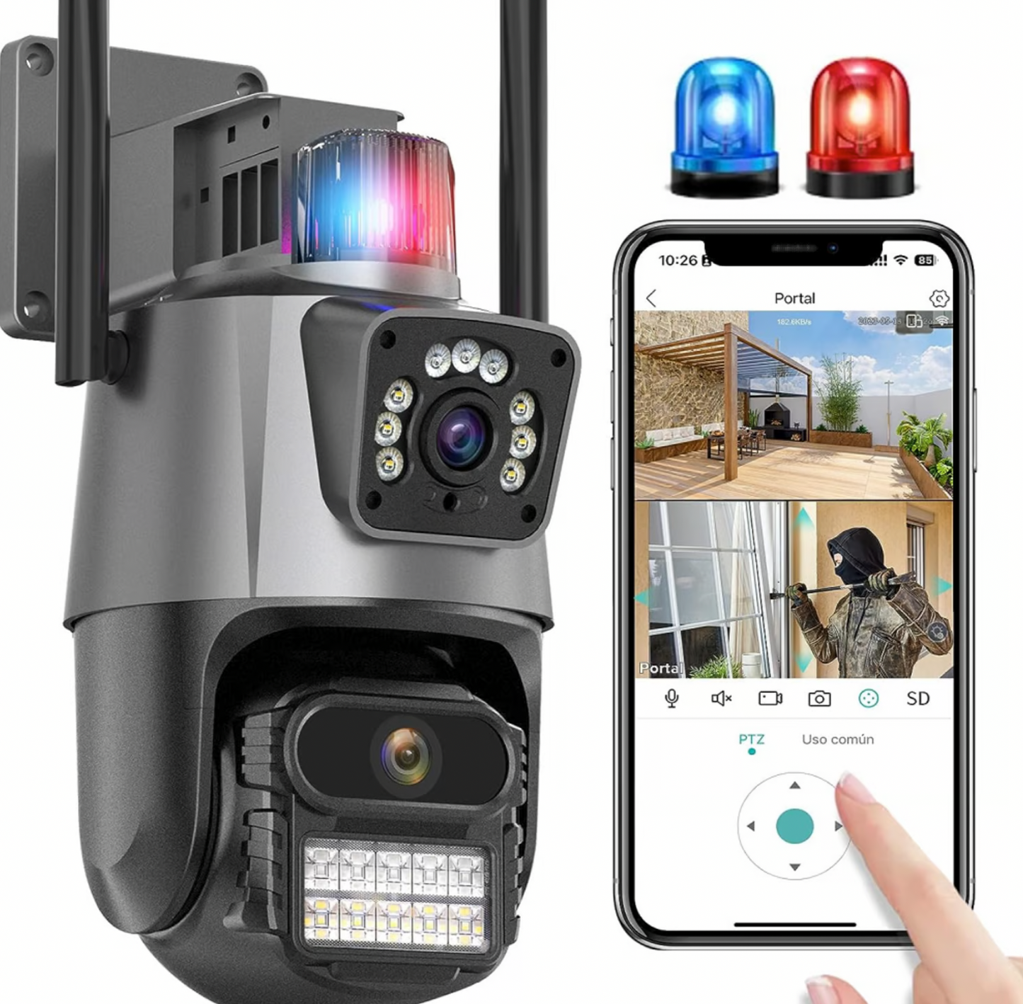 SmartView™ DualCam WiFi -  8MP y 5MP