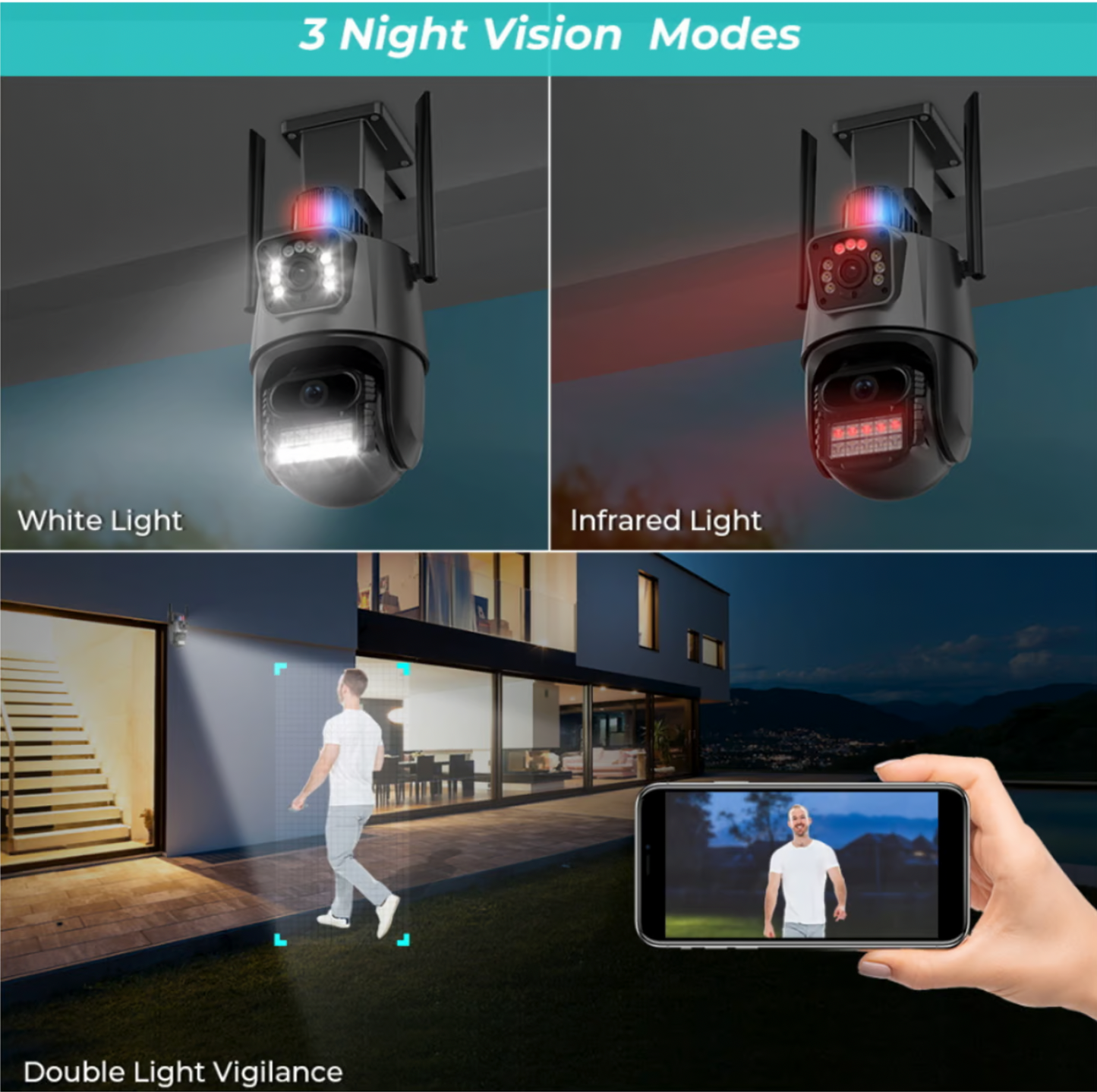 SmartView™ DualCam WiFi -  8MP y 5MP