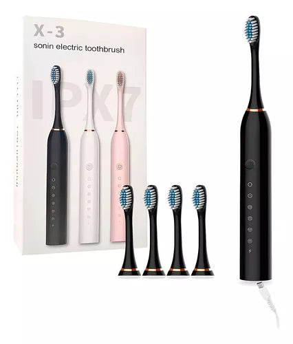 CleanMax - Cepillo de Dientes Eléctrico + 4 Cabezales
