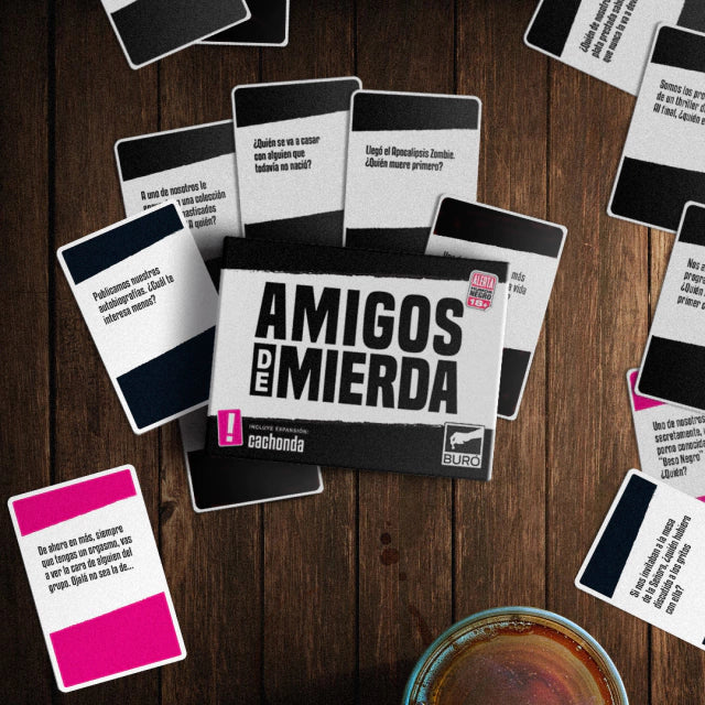 Juego de cartas Amigos de mierda + Expansión Cachonda