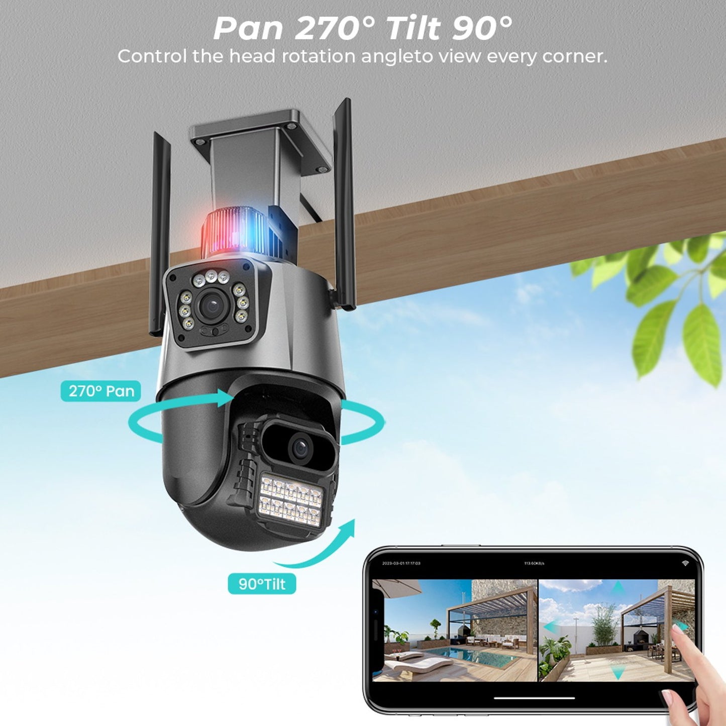 SmartView™ DualCam WiFi -  8MP y 5MP